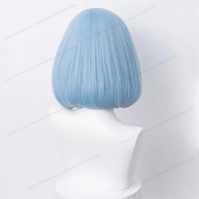 35cm Short Bob Cosplay Wig Golden Yellow Red Purple Black Blue Pink Women Bobo Hair Heat Resistant Hair Universal Anime Wigs