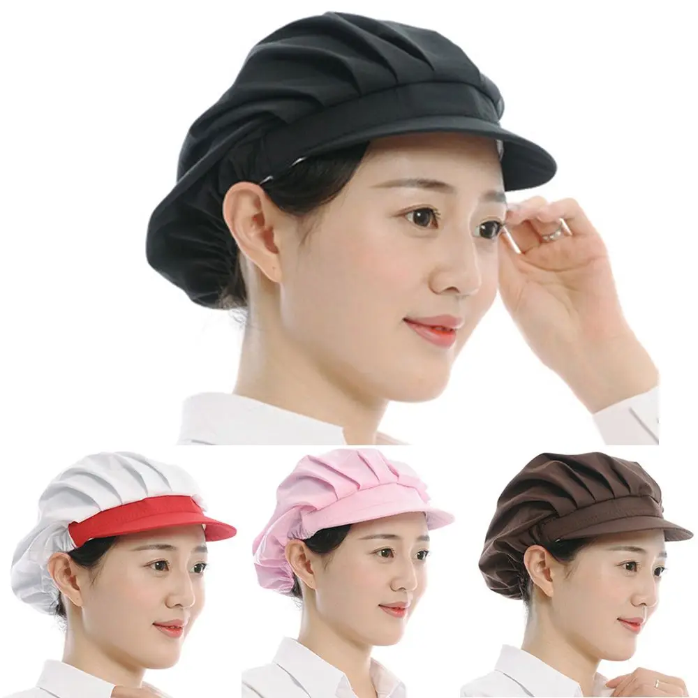 Men Women Hotel Work Uniform Dustproof Kitchen Tools Chef Hat Cook Cap Restaurants Accessories