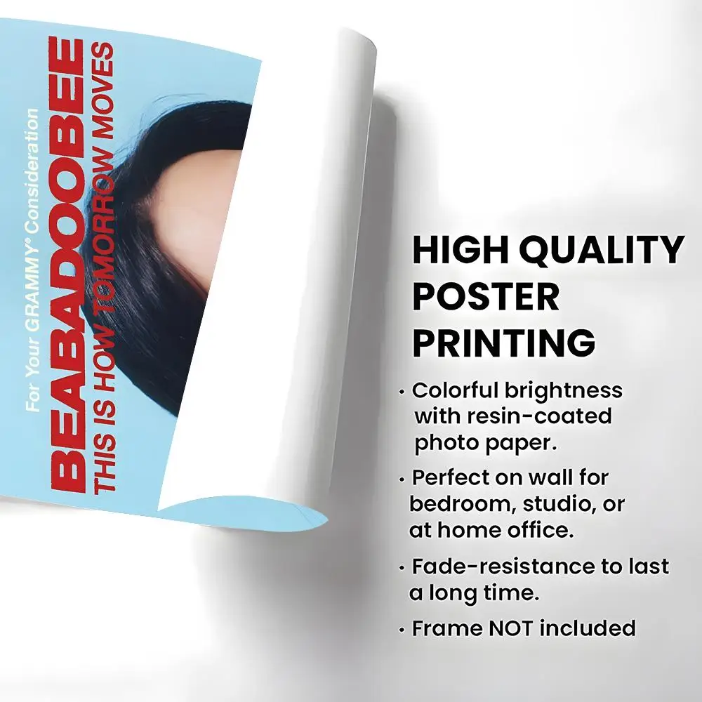 Singer Beabadoobee Poster Self-adhesive Art Waterproof Paper Sticker Coffee House Bar Room Wall Decor