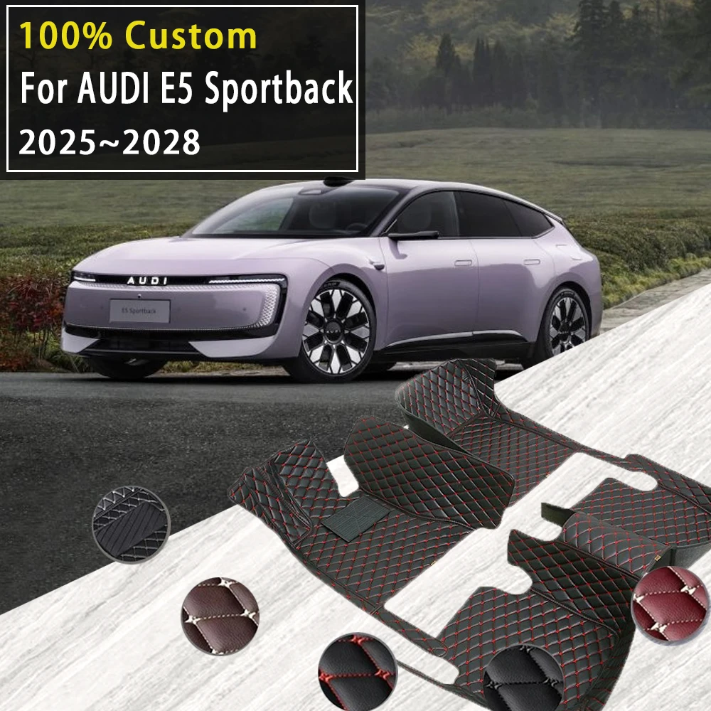 الحصير سيارة لأودي E5 سبورتباك 2025 2026 2027 2028 منصات مقاومة للماء الجلود القدم السجاد أغطية الأرضيات اكسسوارات السيارات #1