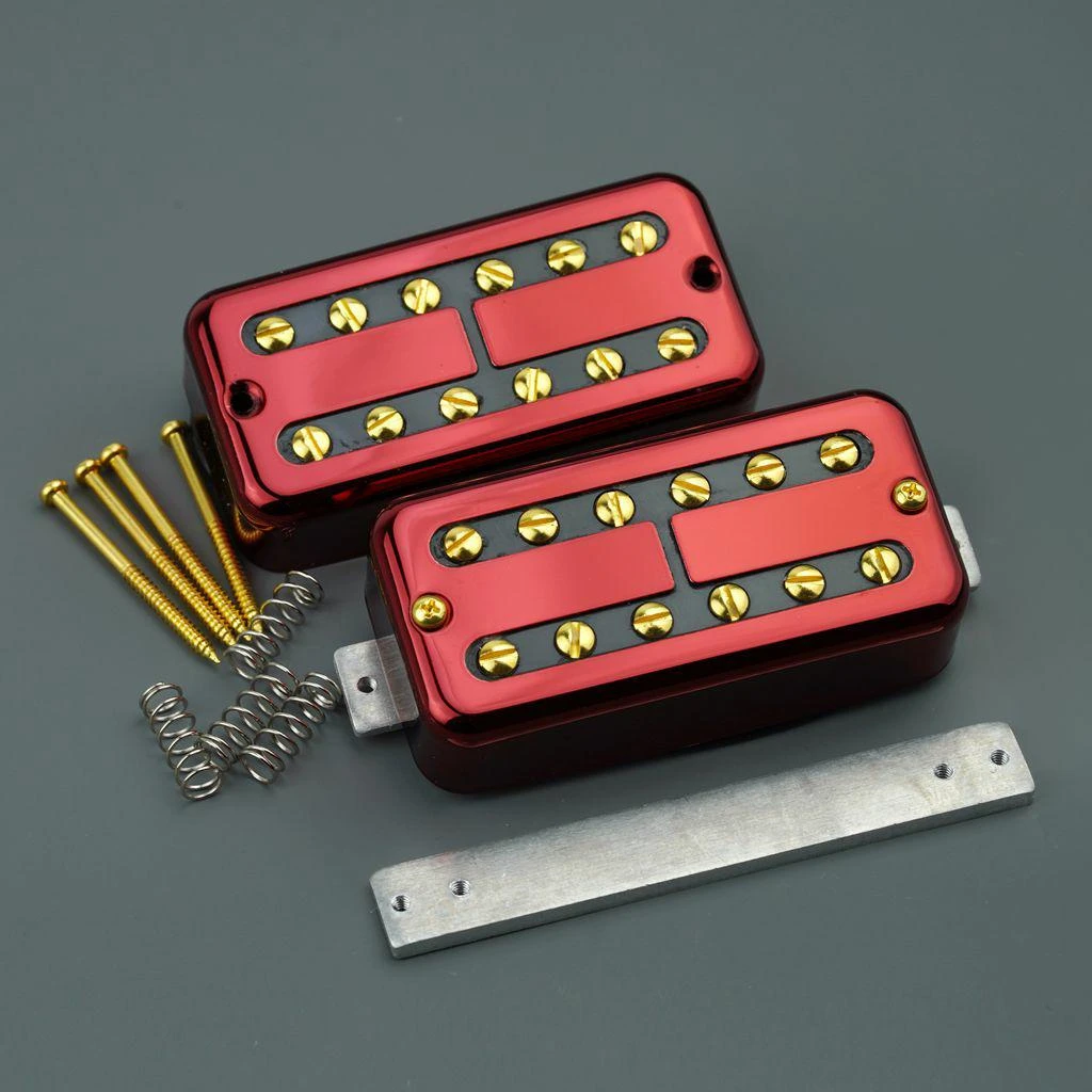 1 Set Universal Mount Neck Bridge Guitar Pickup, Available In Four Colors.Alnico Magnet