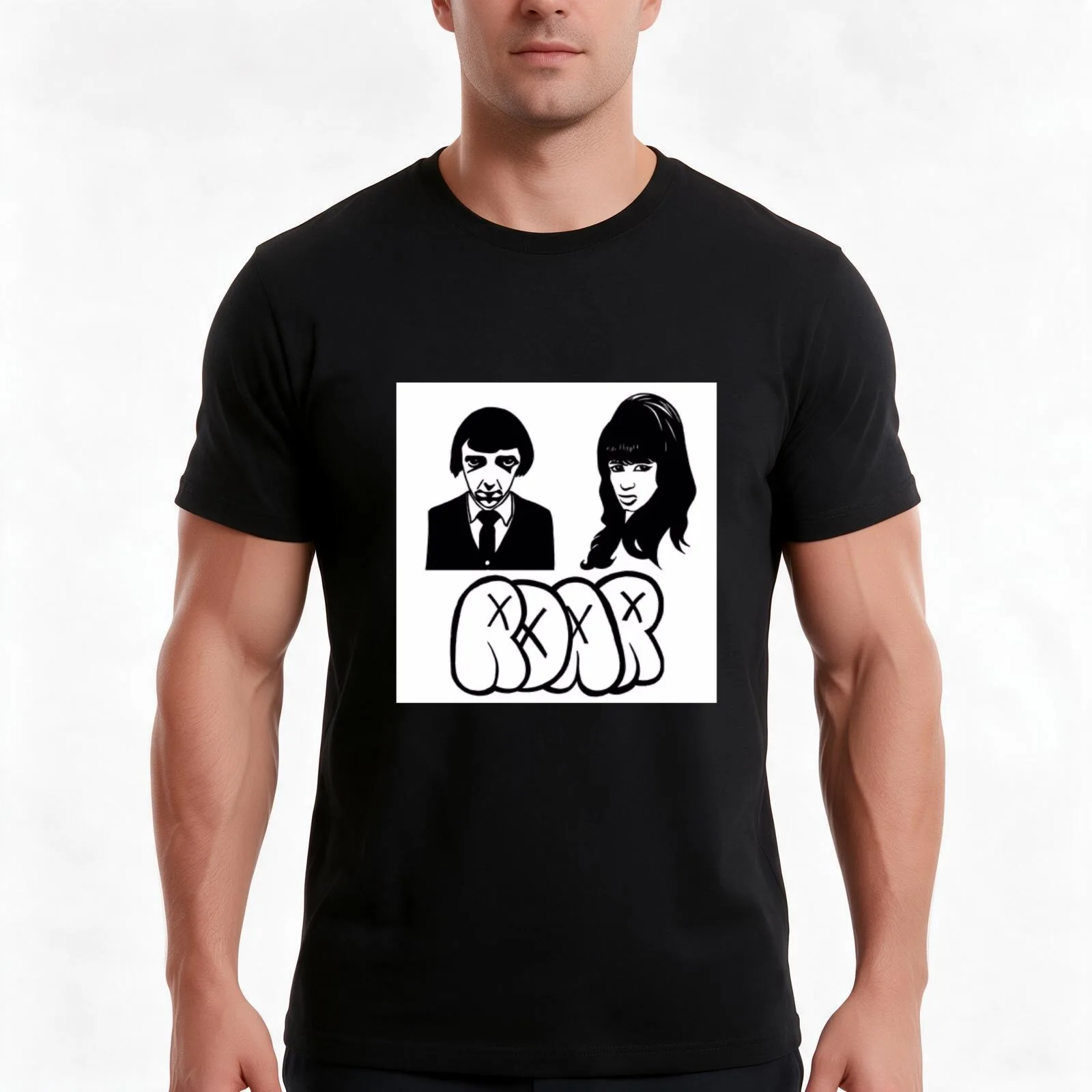 I can’t handle change cover - roar T-Shirt, Summer Casual Cotton Tee, Oversized Streetwear Tops, Vintage Graphic Print