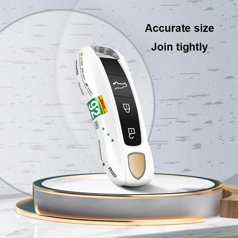 For Porsche Cayenne 9ya 9yb Panamera 971 911 Targe Taycan Macan 95b Cayman 718 Boxster 2014-2025 Car Key Case Racing Style Cover