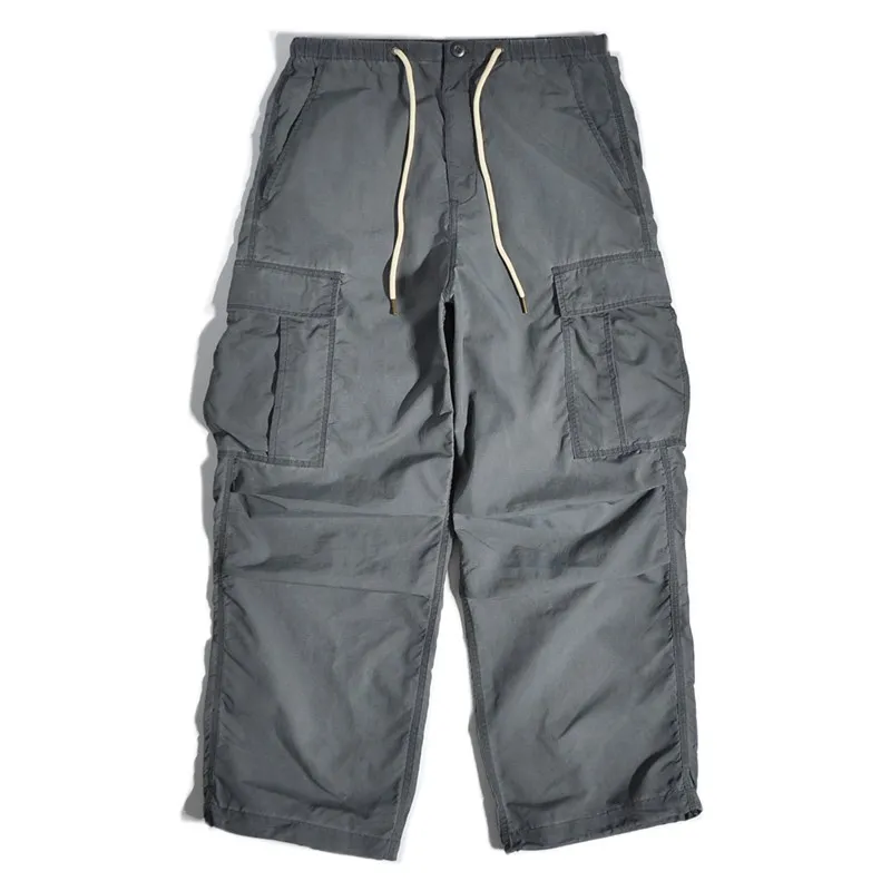 

Outdoor Work Trousers Straight Leg Casual Loose Fit Mountain Series Youth Faion Windbreak ket Detail Cargo Pants