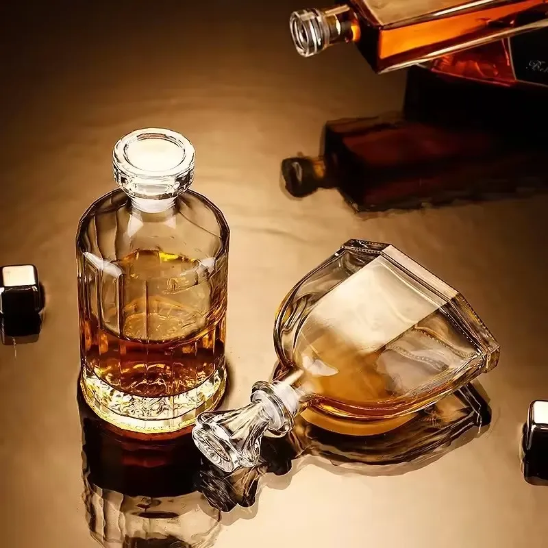 200ml/550ml Cold Extract Glass Bottle Vodka Bottle Whiskey Wine Whisky Fruit Wine Green Plum Wine Hip Flasks Coffee Bottle view 3
