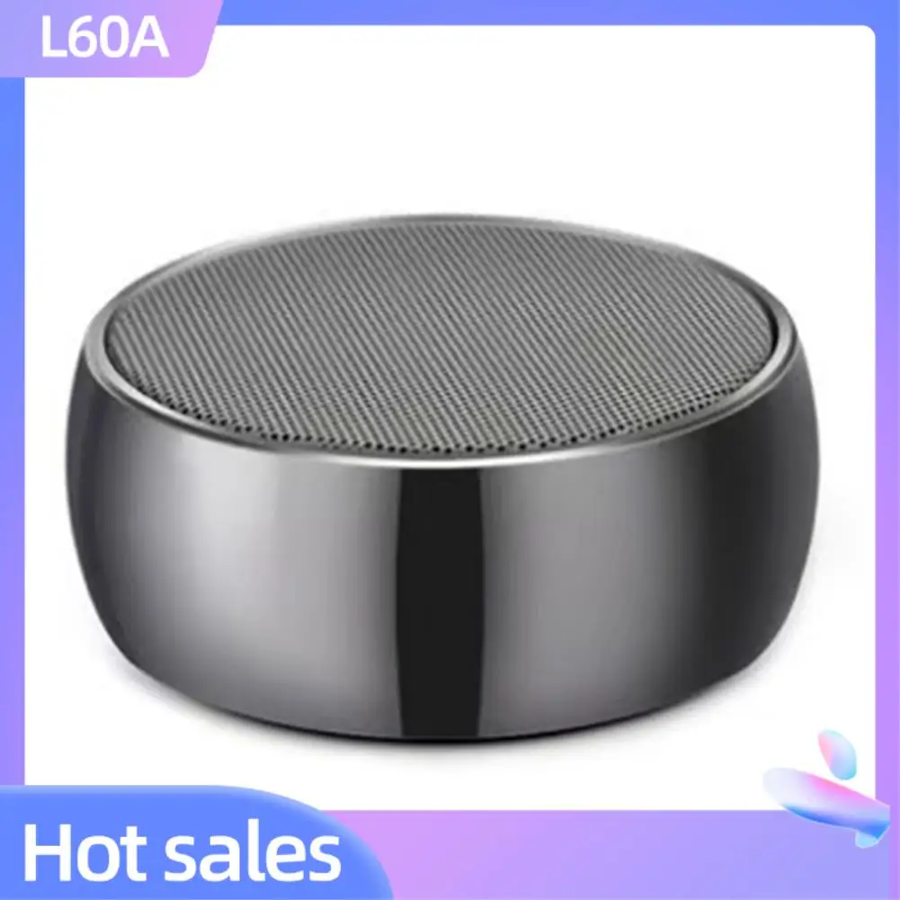 

Портативный Bluetooth-динамик L60A — компактный беспроводной стальной металлический сабвуфер, уличный мини-динамик для дома, офиса, путешествий