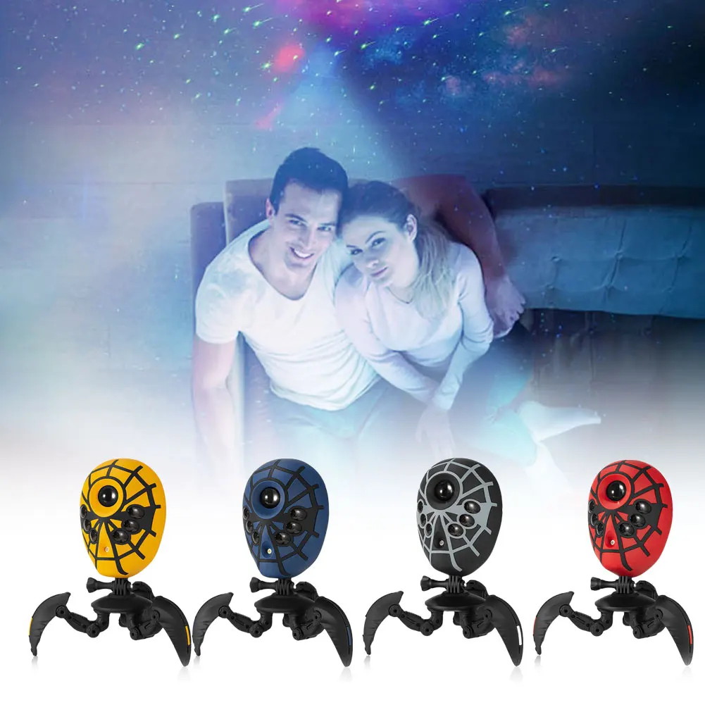 LED Spider Shaped Projector Lamp Multi-Modes Spider Starry Galaxies Projector Spider Nebula Projector for Home Bedroom Decor