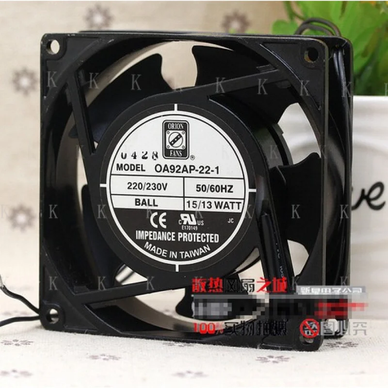 

C 1pcs FOR ORION OA92AP-22-1 9225 9CM 220V 15/13w AC Aluminum Cooling Fan