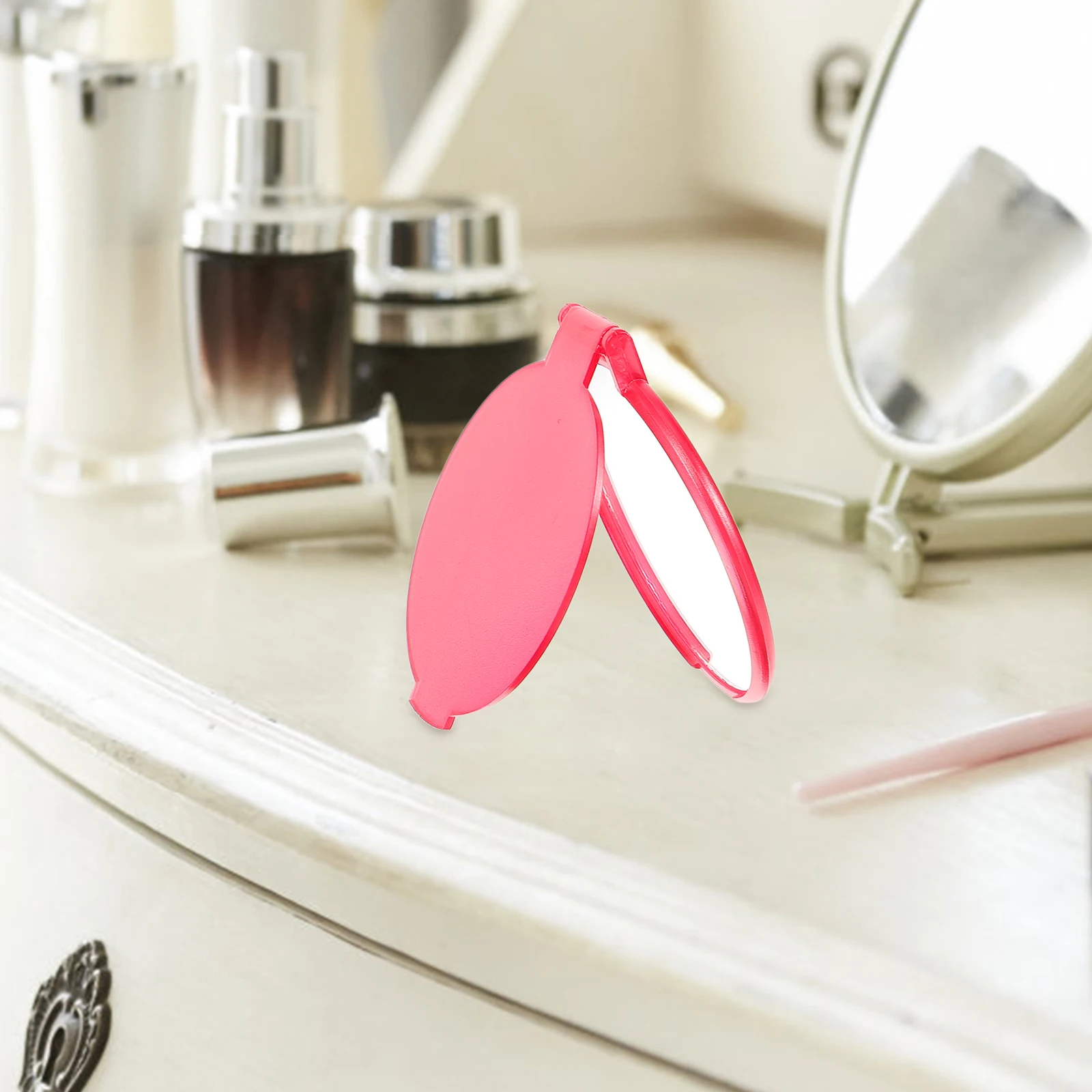 

24 Pcs Simple Portable Makeup Mirror Travel Light Teen Girls Trendy Stuff Foldable