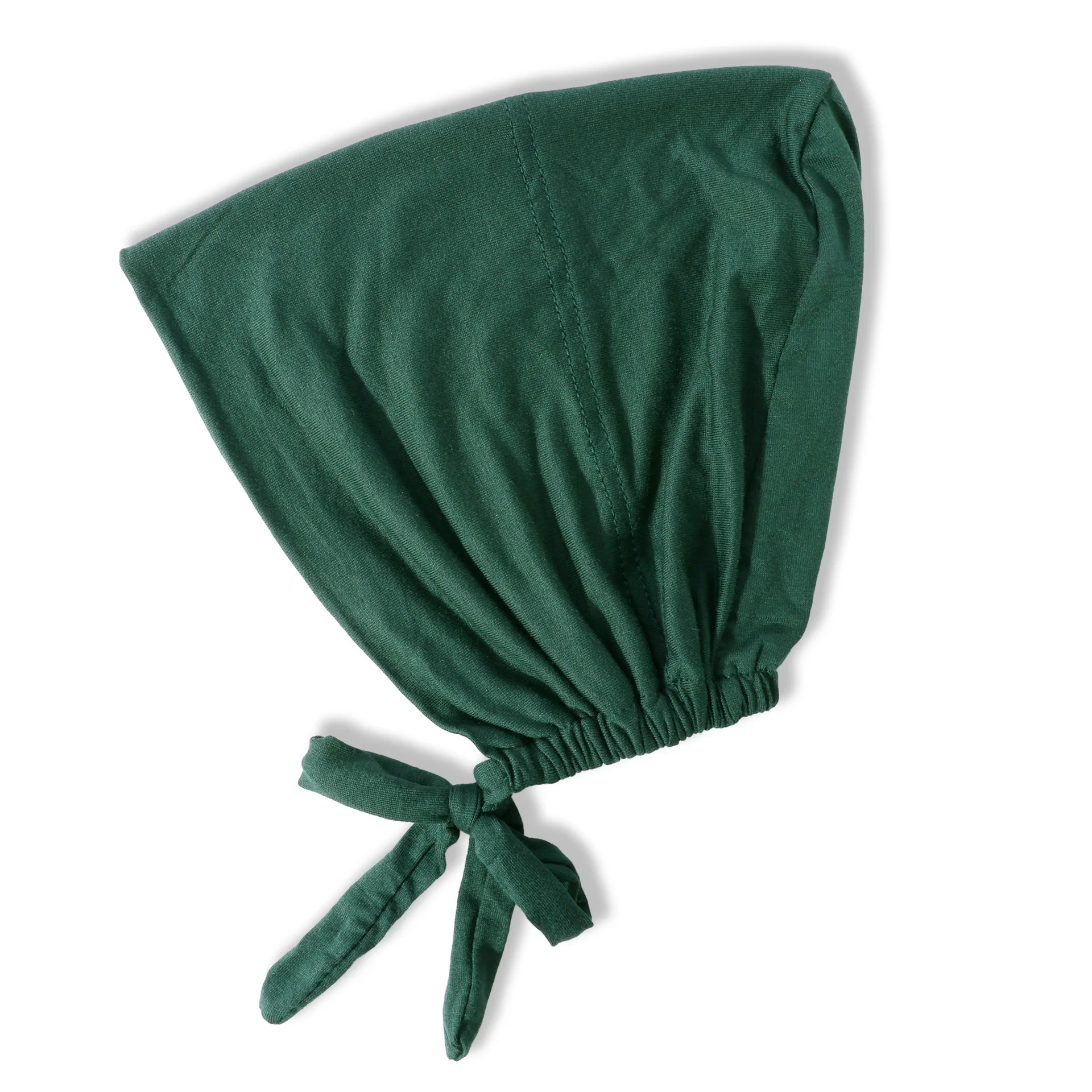 [고품질 순수 머서라이즈드 코튼] 조절 가능한 헤어 스카프, 캡, 탄력 스트랩 백킹, 작은 모자, 실 스카프 커버