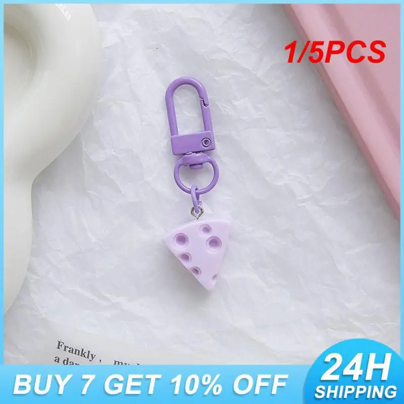 1/5PCS Alloy Resin Pendant Cartoon Wear-resistant 6.8g Bag Pendant Round And Smooth Small Resin Accessories Interesting