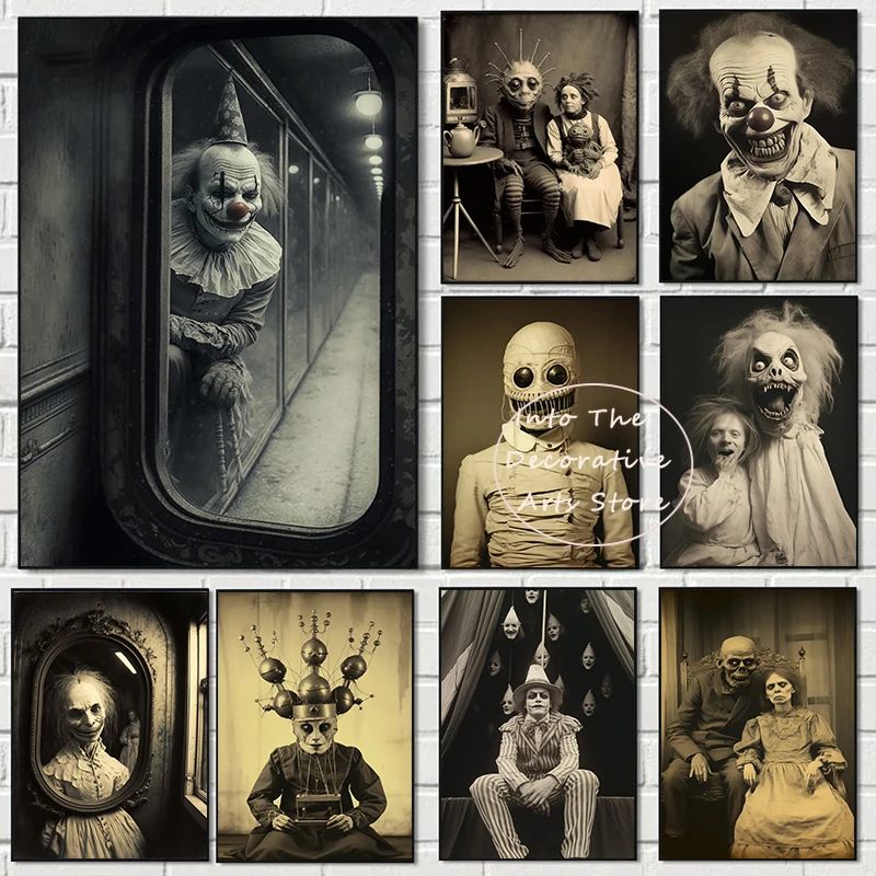 Póster de fantasma aterrador, arte femenino, fantasma, terror, retrato de celebridad embrujada, impresiones, pintura en lienzo, imágenes de pared, decoración de la habitación del hogar