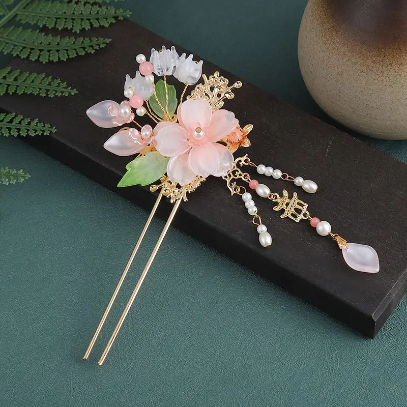 Pearl Rhinestone Flower Hairpins Wedding Hair Accessories Pearl Hairpins Flower Bridal Hair Pins Hair Ornaments Hair Stick