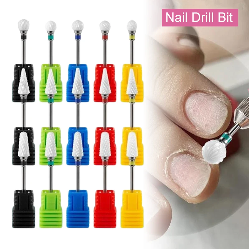 ดอกสว่านเซรามิกสแตนเลสสำหรับทำเล็บมือเล็บเท้า ตะไบเล็บ บัฟเฟอร์ อุปกรณ์ทำเล็บ