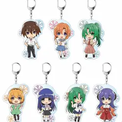 Fashion Anime Fans Gifts Higurashi When They Cry HD Characters Acrylic Keychain Ryugu Rena Sonozaki Mion Desk Ornaments Series