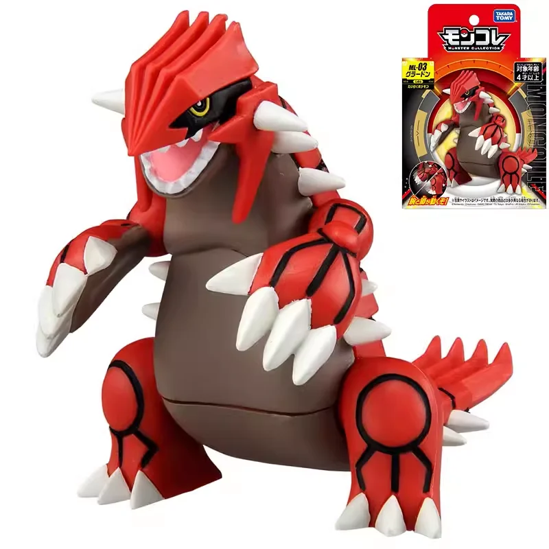 En Stock TOMY Pokémon juguetes dragón de fuego Zhu Zi bestia divina muñeca hecha a mano colección de figuras de acción regalo caja Original