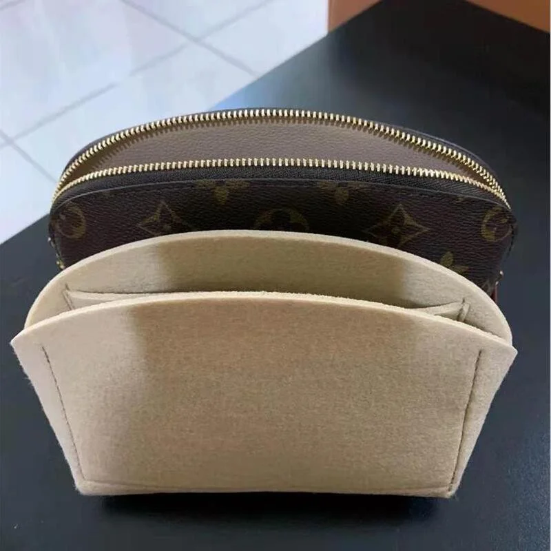 Organizador de saco para inserção de saco de maquiagem LV COSMETIC POUCH PM MM personalizado