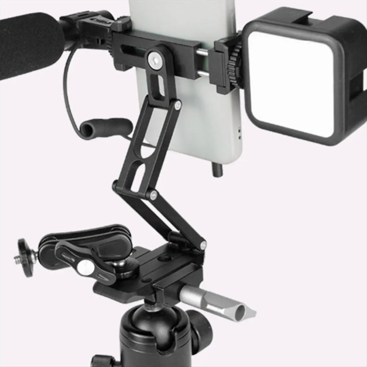 newT77 Foldable Tripod Mini Pocket Magnetic Phone Tripod Stand Selfe Stick Desktop Smartphone Holder for Video Photography