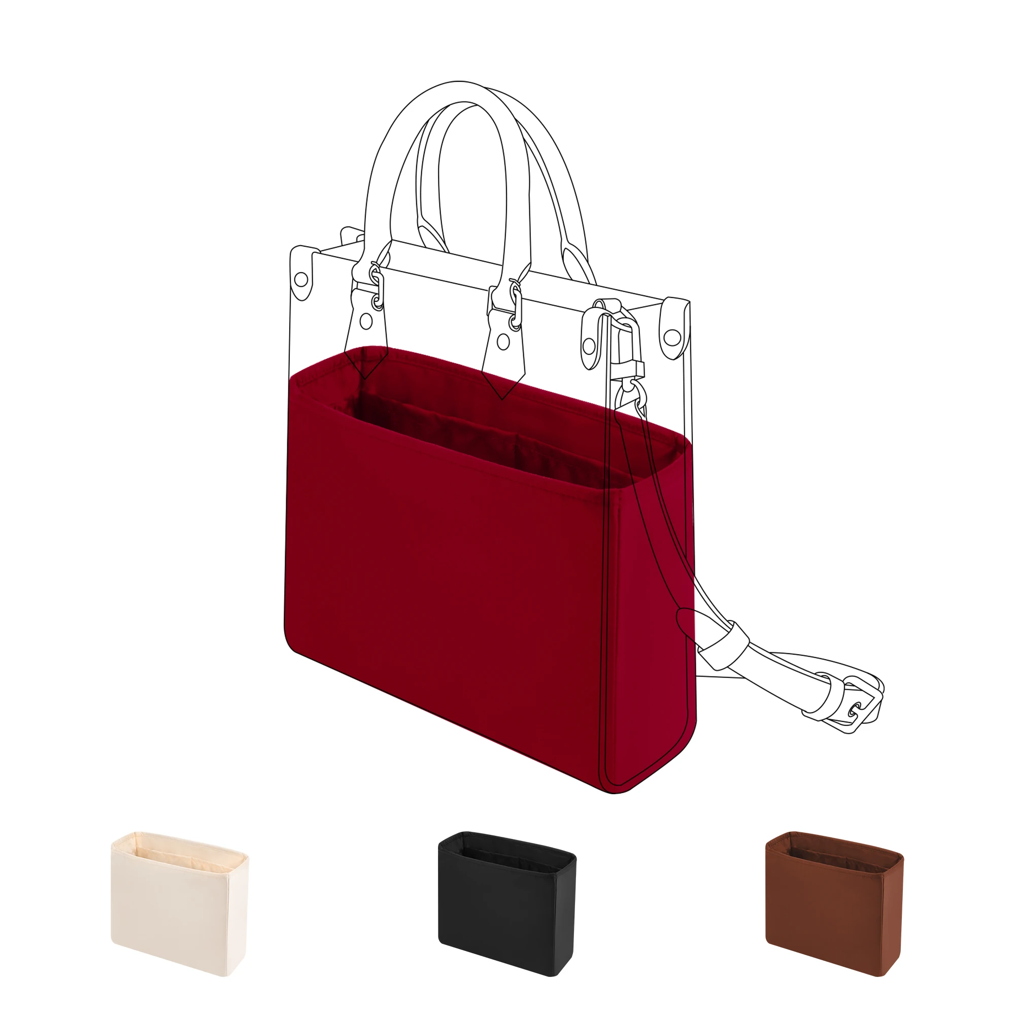 dgaz-organizer-per-borsa-in-seta-per-borsa-lv-sac-plat-mini-bb-medium-organizer-per-borsa-liscio-e-setoso-modellatore-di-lusso-per-borse-e-tote