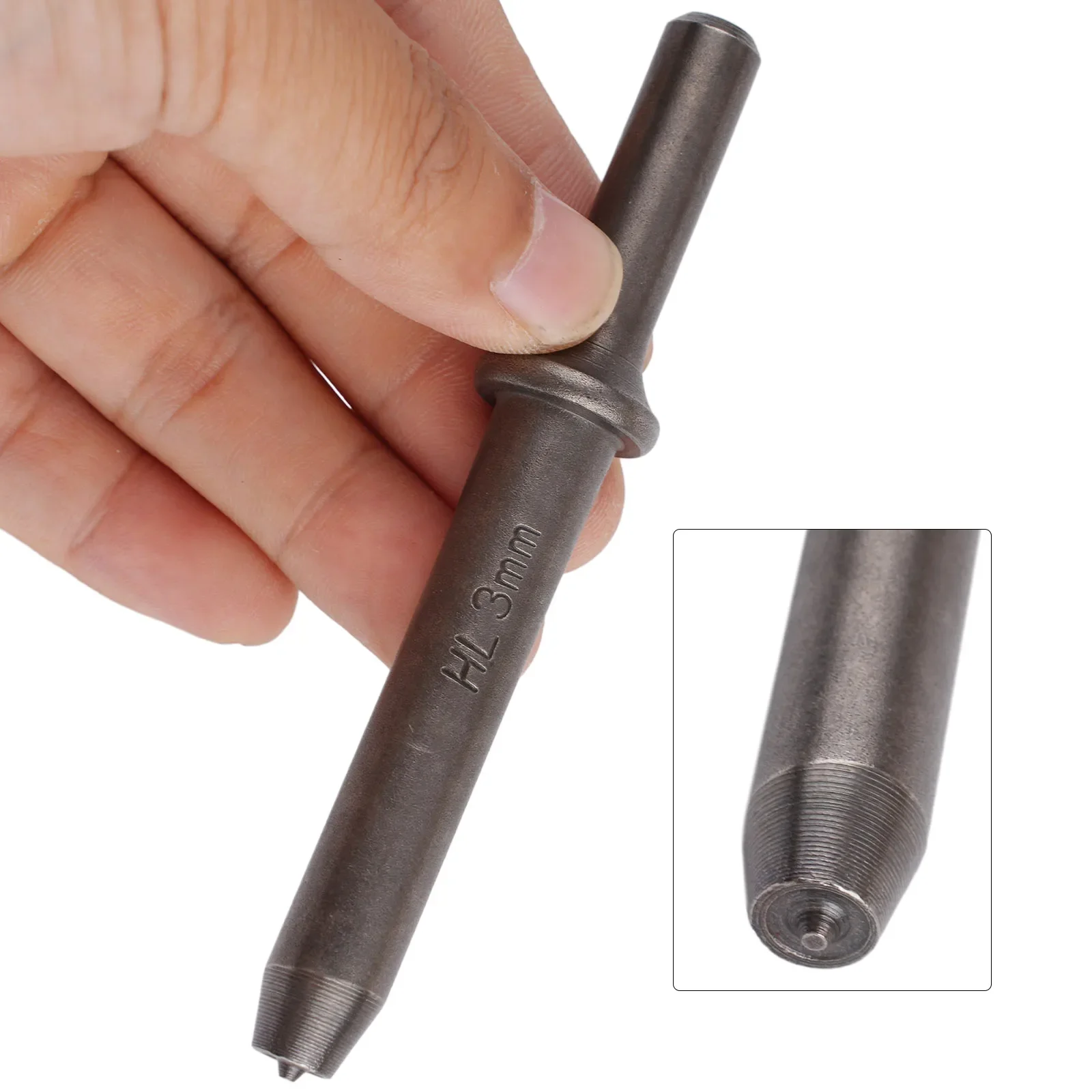 1pcs Pneumatic Rivet Head Air Rivet Hammer Tool Semi Hollow Solid Rivet Head Pneumatic Hammer Impact Rivet Head 3mm-10mm