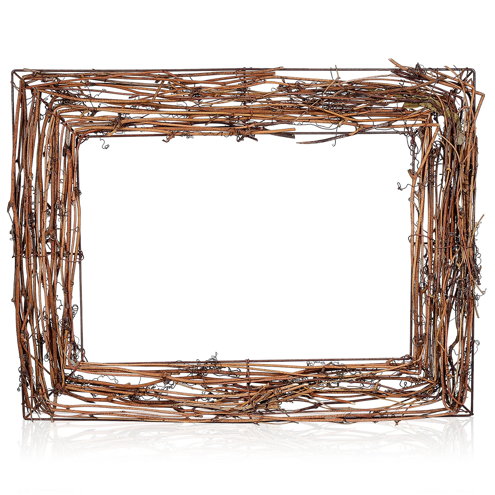 

Wreath Base Natural Vine Branch Frame For Diy Floral Decoration Craft Square Rattan Twig Wreath Base Decor Prop Party Supplies
