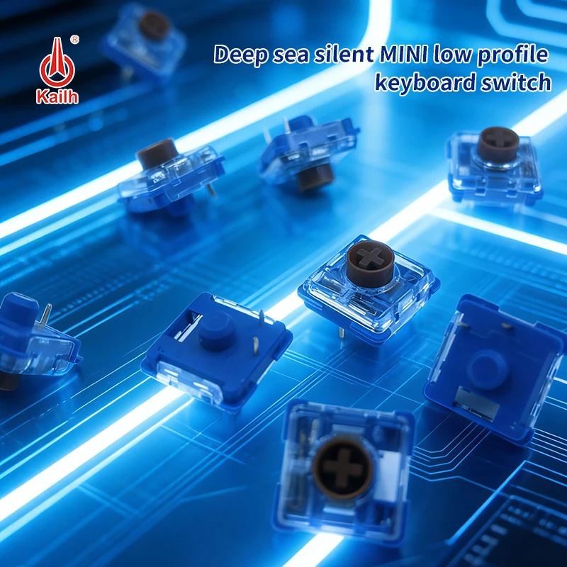 

Kailh Deep Sea Silent Mini Switch Low Profile Switches 1353 RGB Mechanical Keyboard Island MINI Tactile Linear DIY Hitbox Switch