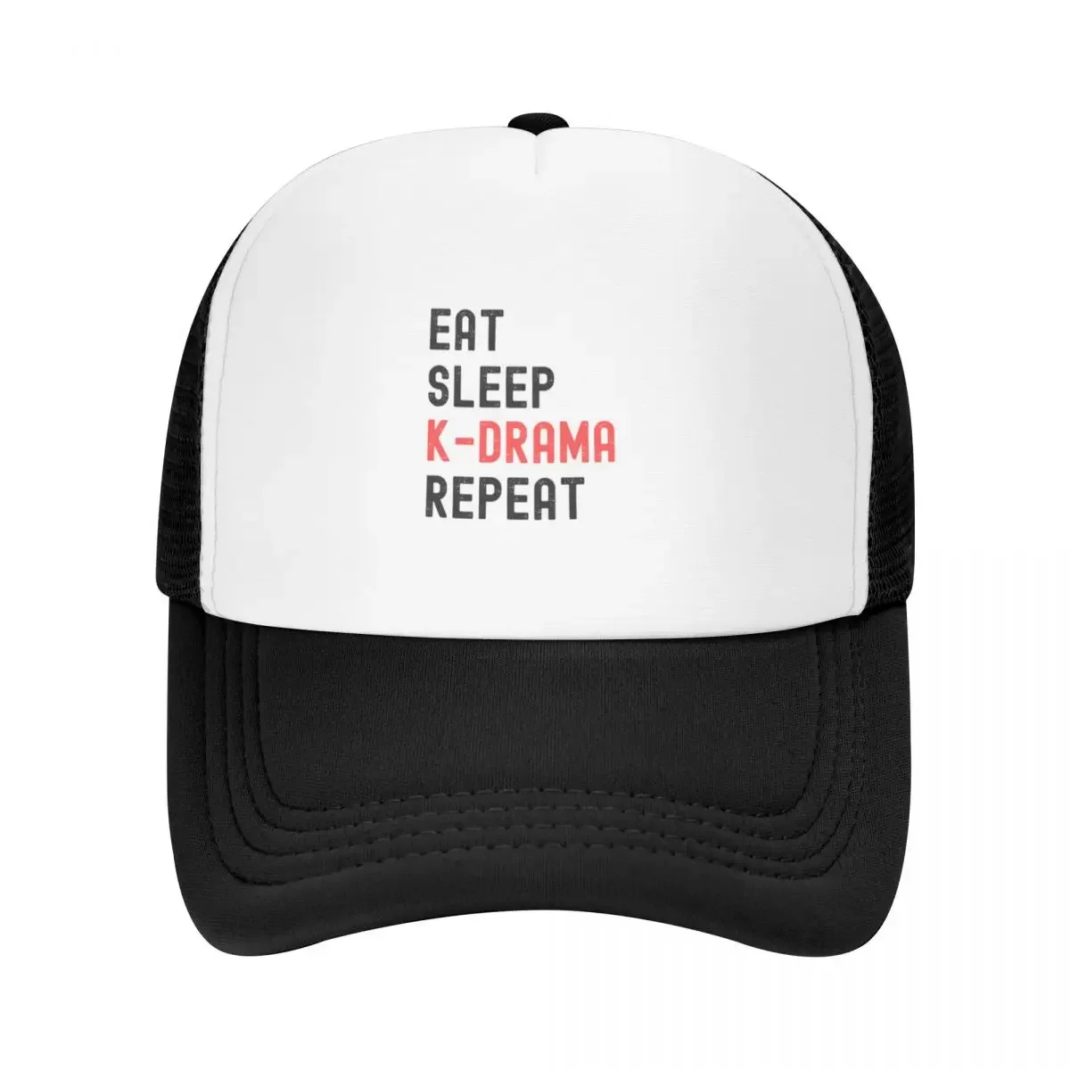 Eat Sleep K-Drama Repeat Baseball Cap Military Tactical Cap Visor Rave Golf Hat Women's Hats For The Sun Men's