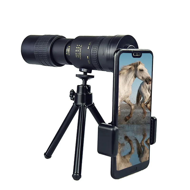 Monocular Telescope 10-30x30 Telescopic Zoom High Definition High Power Adult Outdoor Portable New Product