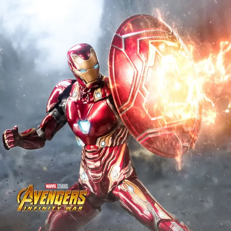 

Original Action Figure Marvel Avengers Tony Stark Iron Man MK50 Collection Model Toys Moves Desktop Ornament Child Birthday Gift