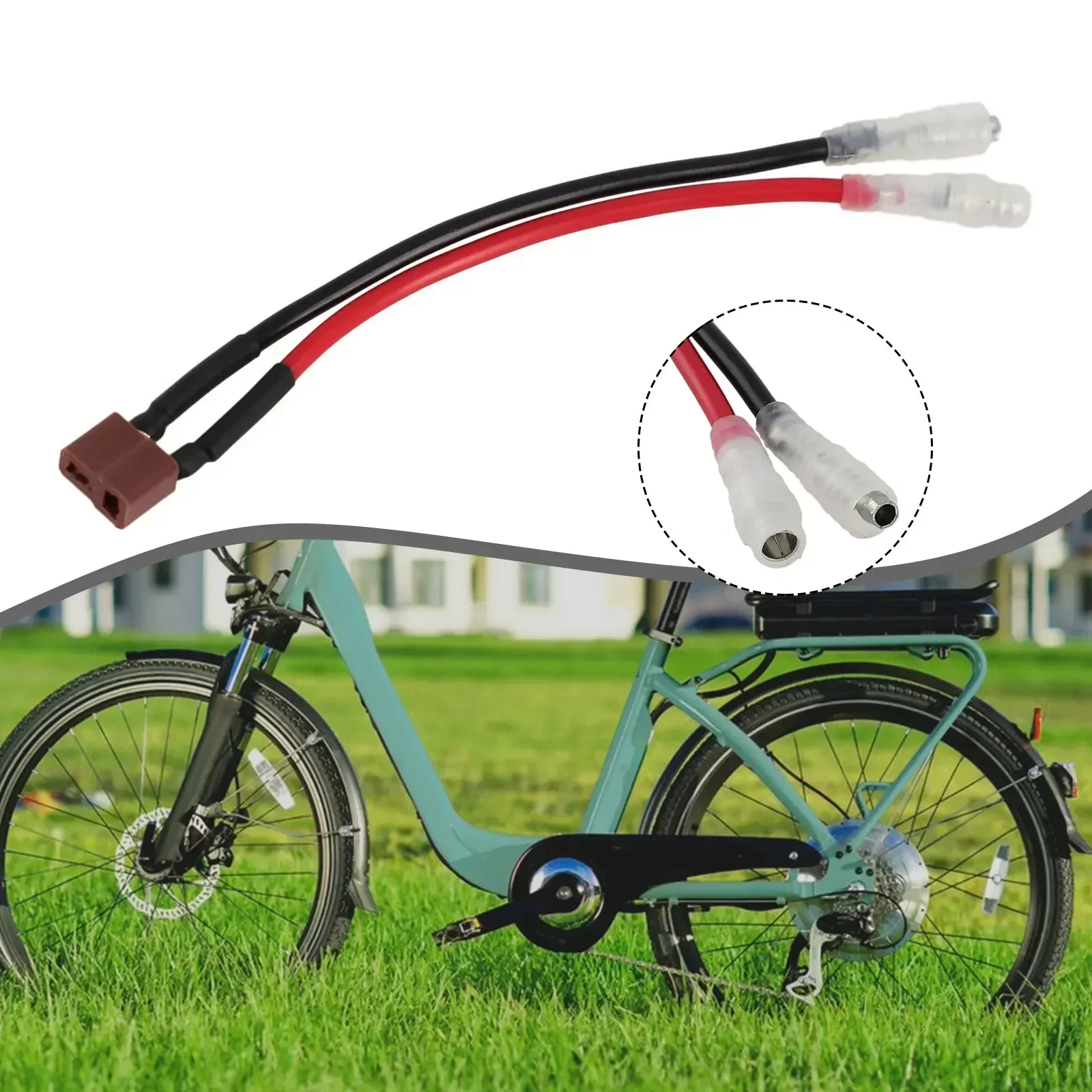 Ebike Battery Power Cable Lithium Battery Controller Fuse Silicone Replace Power Cord High Temperature Resistant Parts