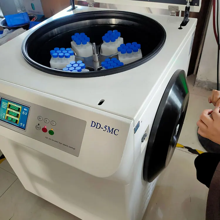 DD-5MC piso permanente grande volume 4000ml 6 baldes balançando centrífuga