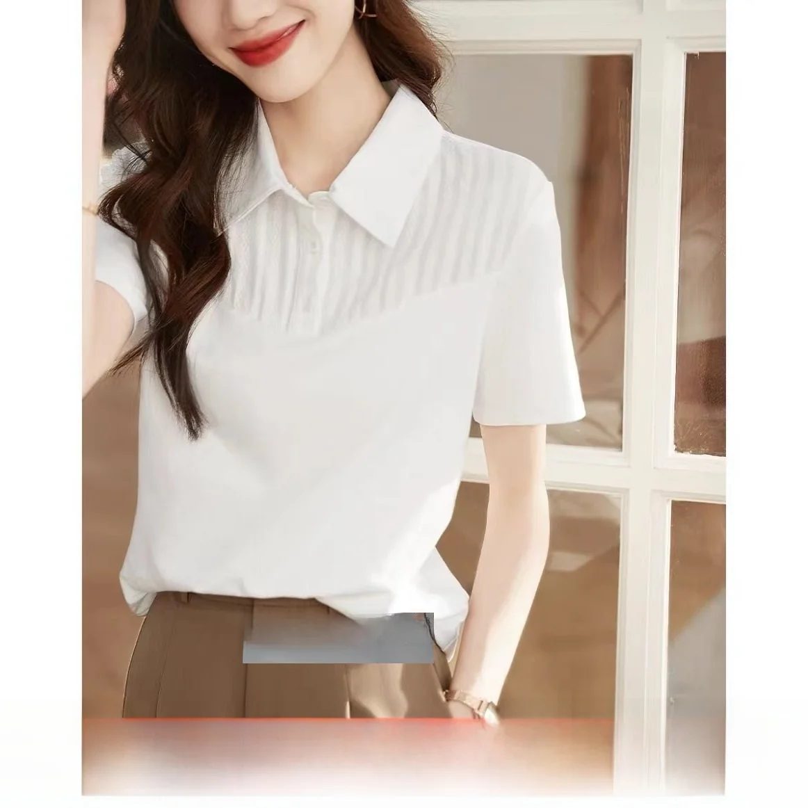 

Outlet Store Women's Ne ort Sve T-irt Cotton Breathable Slim Fit Summer Top Straight Cut Regular Length