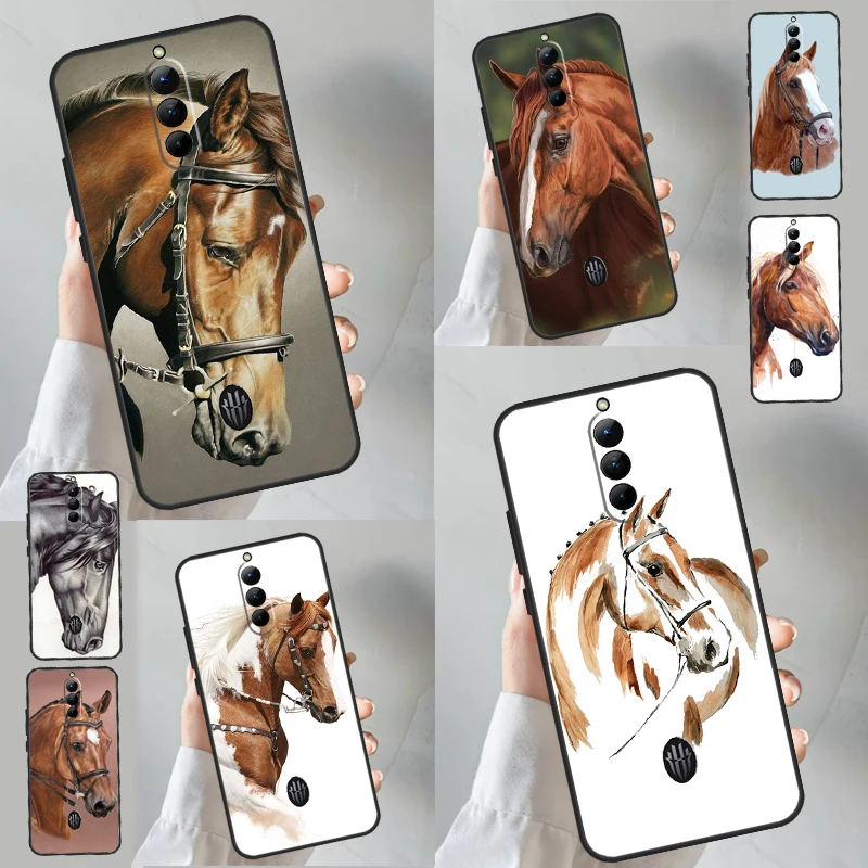 Horse Pony Painted Case For Red Magic 9 8S 8 Pro Plus Cover For ZTE Nubia Red Magic 6S 7S 6 7 Pro 6R 5S 5G