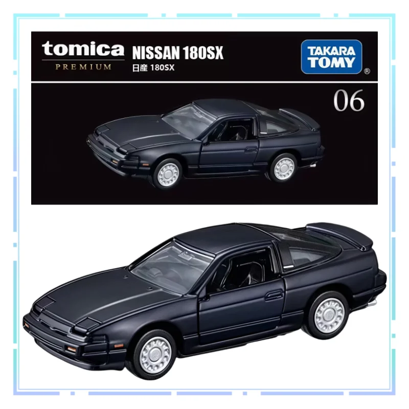 

Автомобиль из сплава TOMY TP06 Nissan 180SX Coupe, черная коробка, флагманское издание, коллекция моделирования, автомобиль TOMICA, модель фестиваля, подарочные игрушки