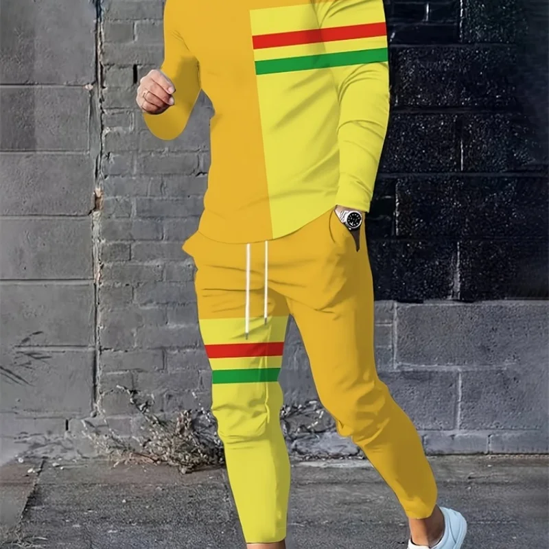 

24/25 Latest Hot selling Fashion Brand Men's Street Fashion Set Quick drying Breathable Sports Leisure Adult and Children's Set