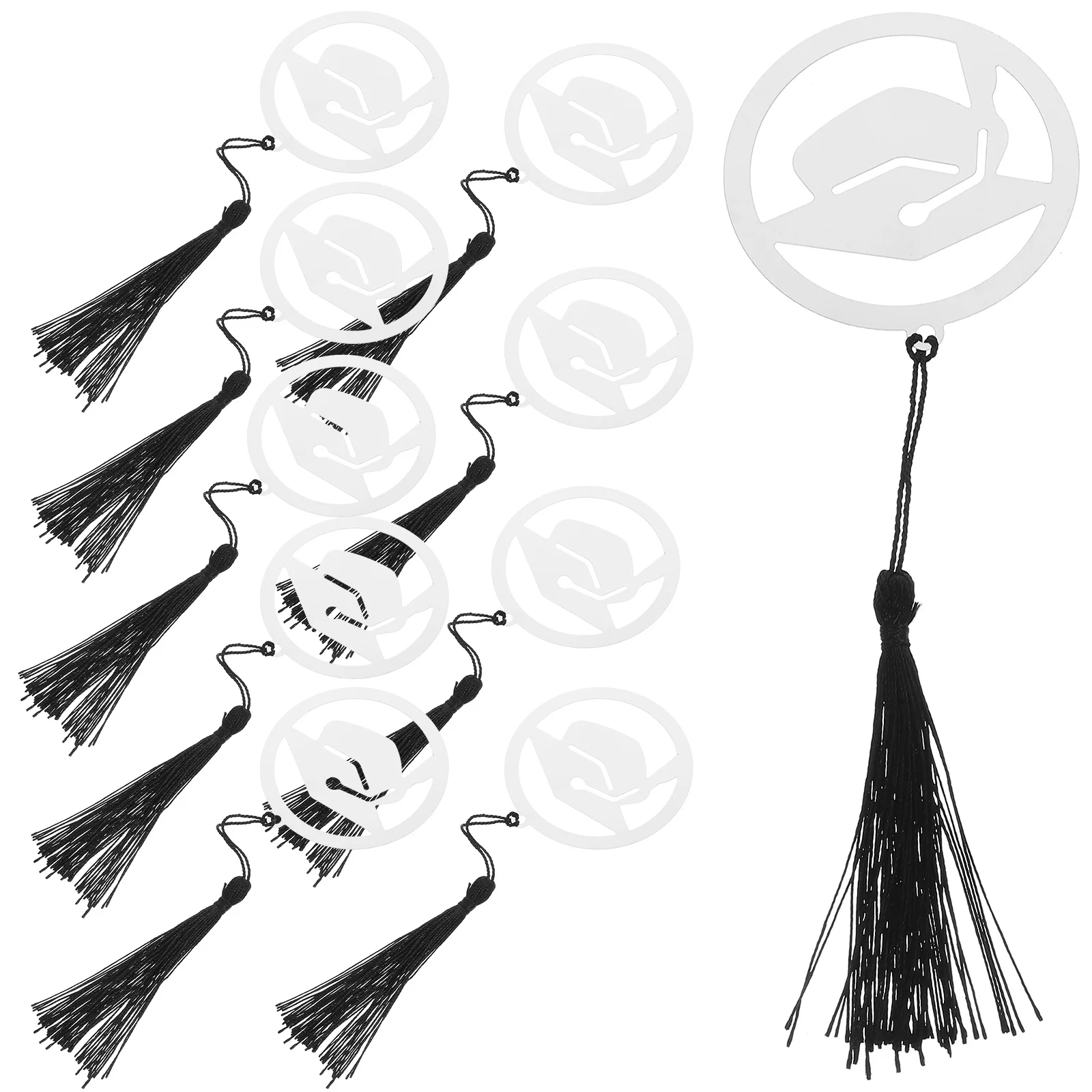 

10Pcs Metal Graduation Bookmarks Lightweight Book Marker for Teacher's Day Reading Page Markers Gifts Book Marker