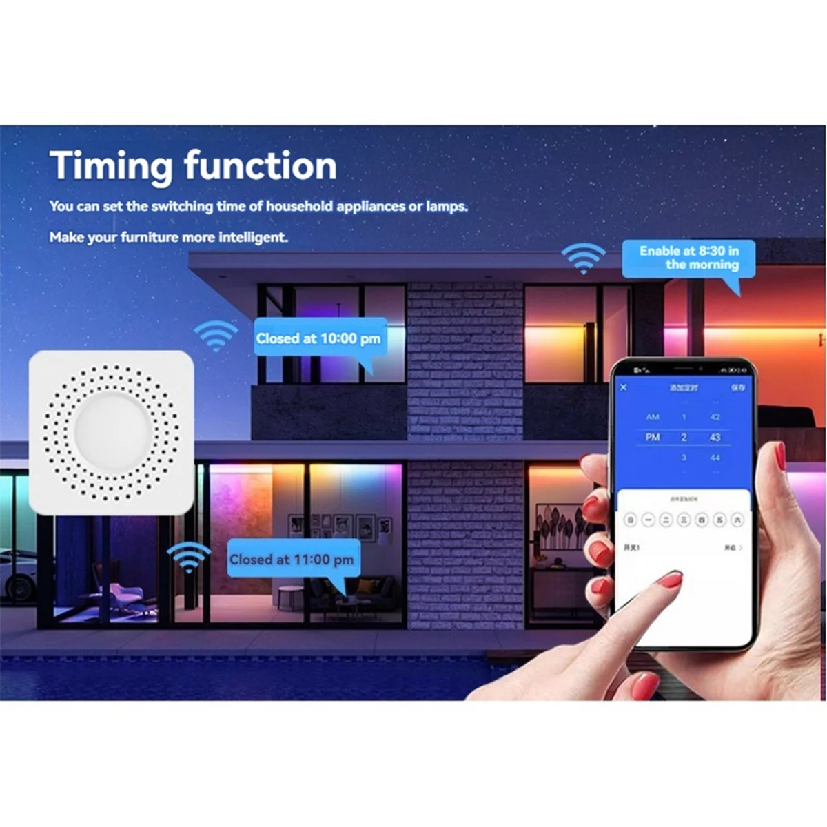 WiFi Relay Switch Module 5A 3 / 4 Channel AC100-240V Work with Alexa Home Mini Smart Switch