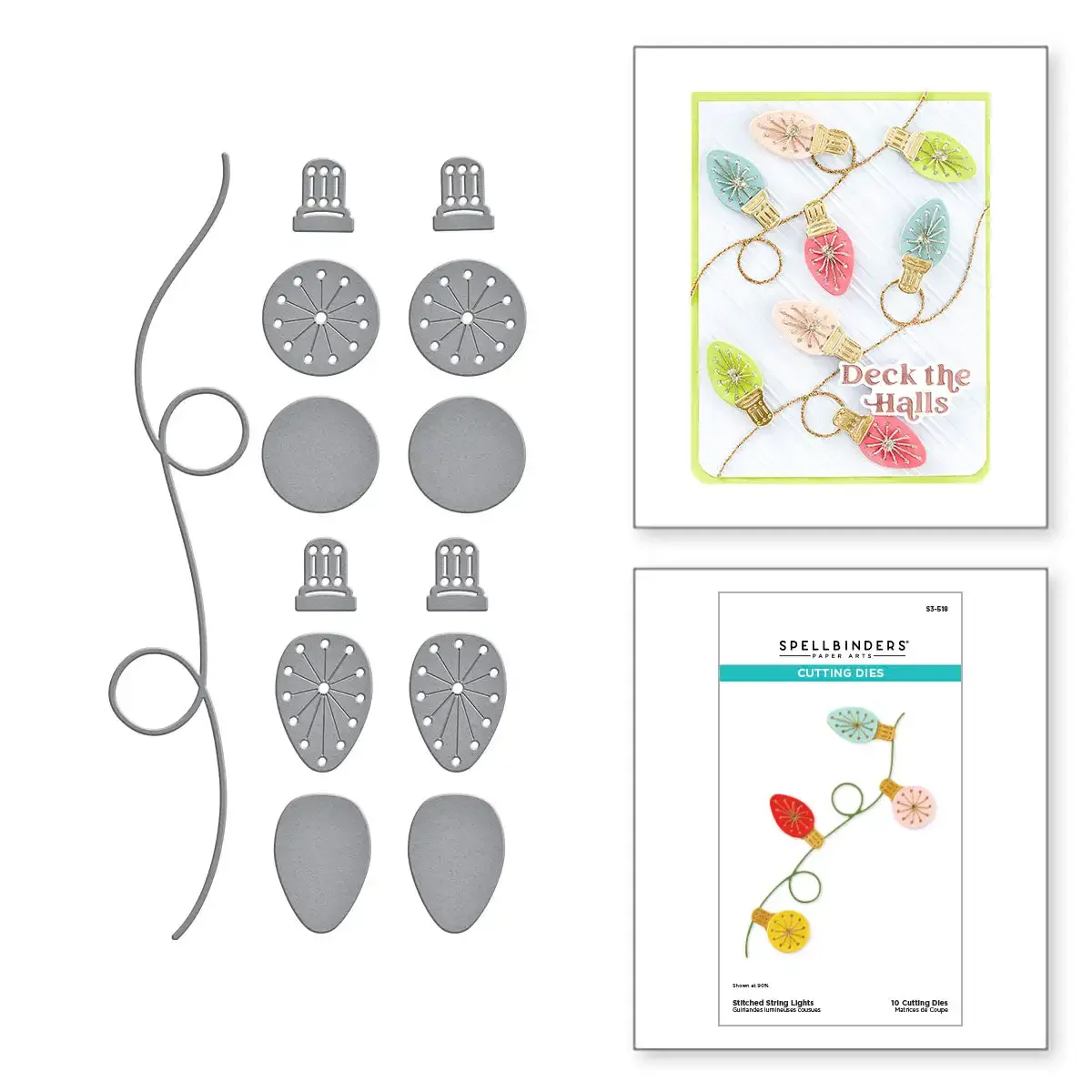 Сшитая гирлянда, вырезанные штампы, вырезанные штампы и пресс-пластина для рукоделия, скрапбукинг, фотоальбом, фотоальбом, Фотокарта