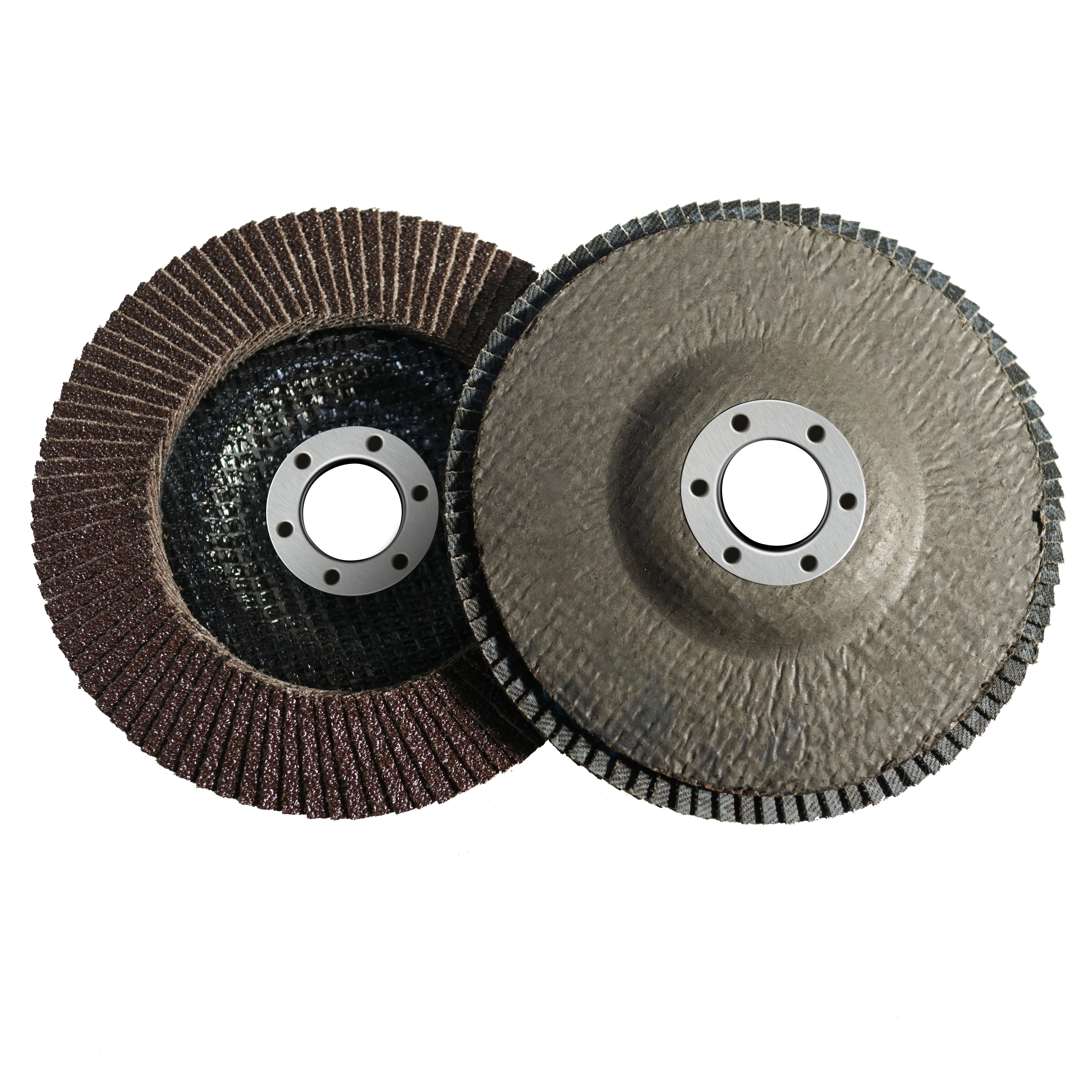 Ferramenta abrasiva óxido de alumínio 125mm 5 polegadas disco de aba de polimento roda de aba para metal