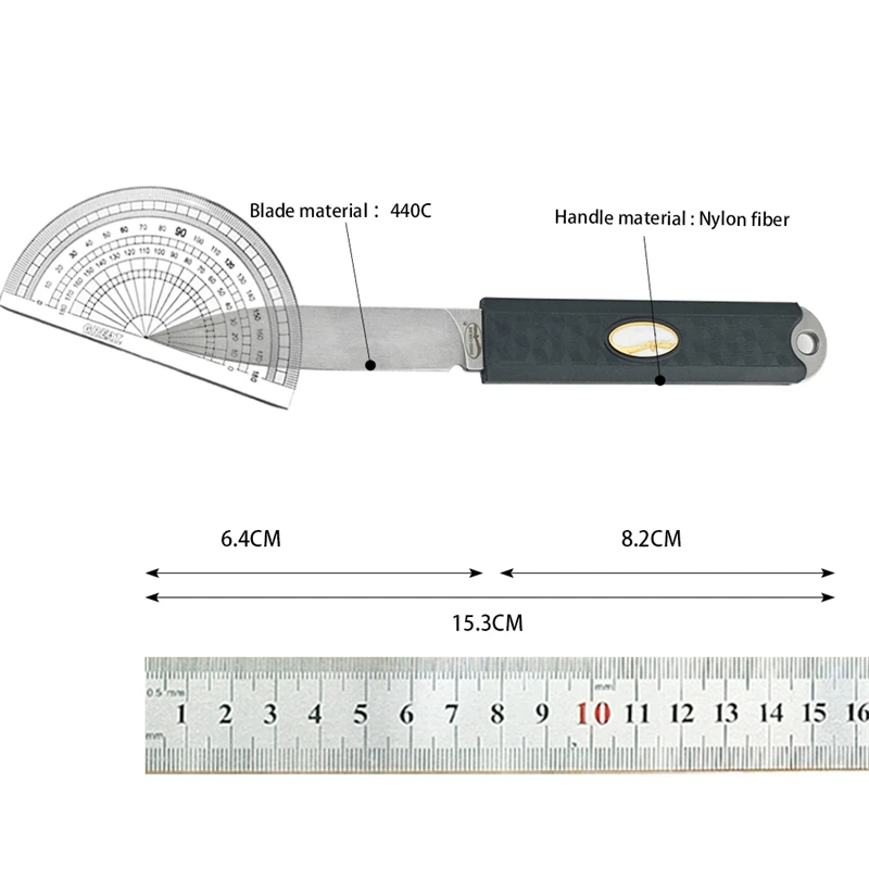 Convenient Fourteen Little Straight Knife Survival Camping Hunting Nylon Fiber Handle Rescue Tool Fixed Knife