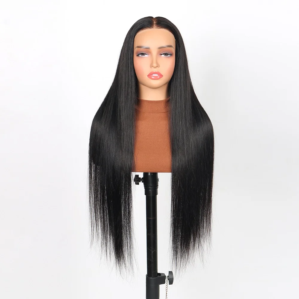 

Draw String 32 дюйма 200% плотность Wear and Go Бесклеевые парики Человеческие волосы Предварительно выщипанные Предварительно вырезанные 7x6 Прямые парики на шнурке Парики из человеческих волос