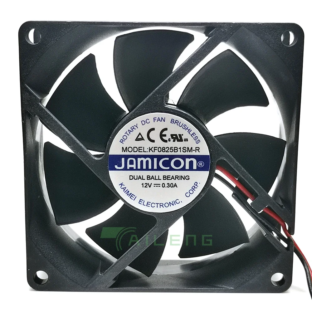 

NEW 8025 kf0825b1sm DC12v 0.30a 8cm 80*80*25MM chassis cooling fan 2wires