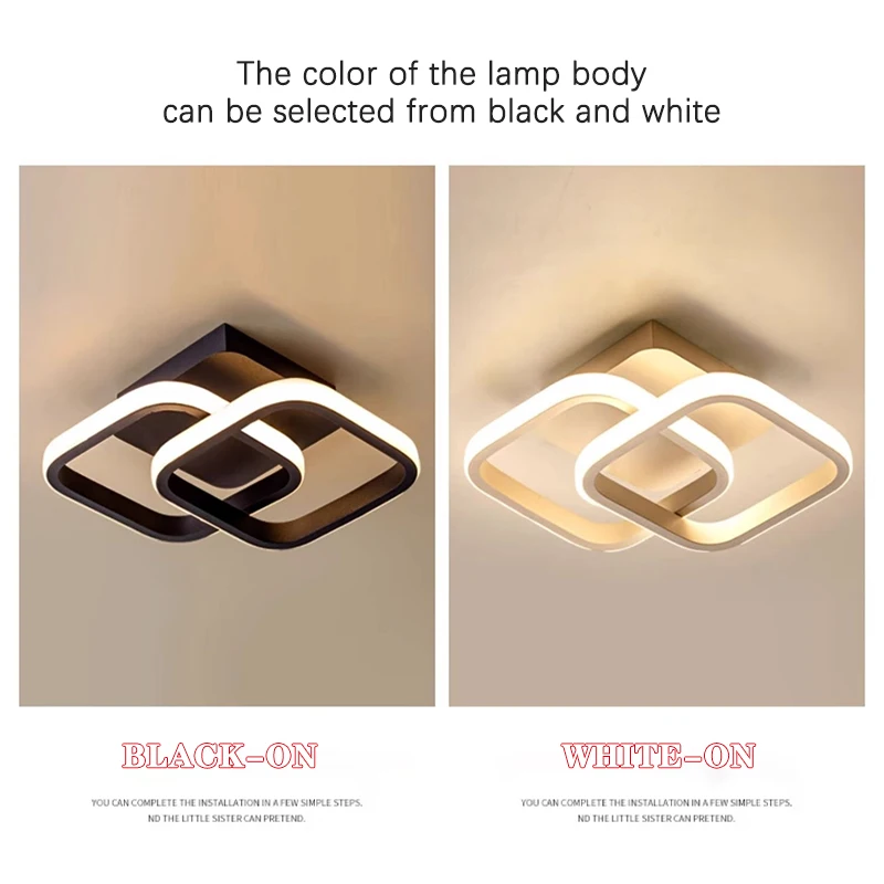 سقف ليد حديث ضوء الإبداعية عكس الضوء مصباح السقف إضاءة داخلية غرفة نوم الممر شرفة الممر مكتب المنزل إضاءة زينة