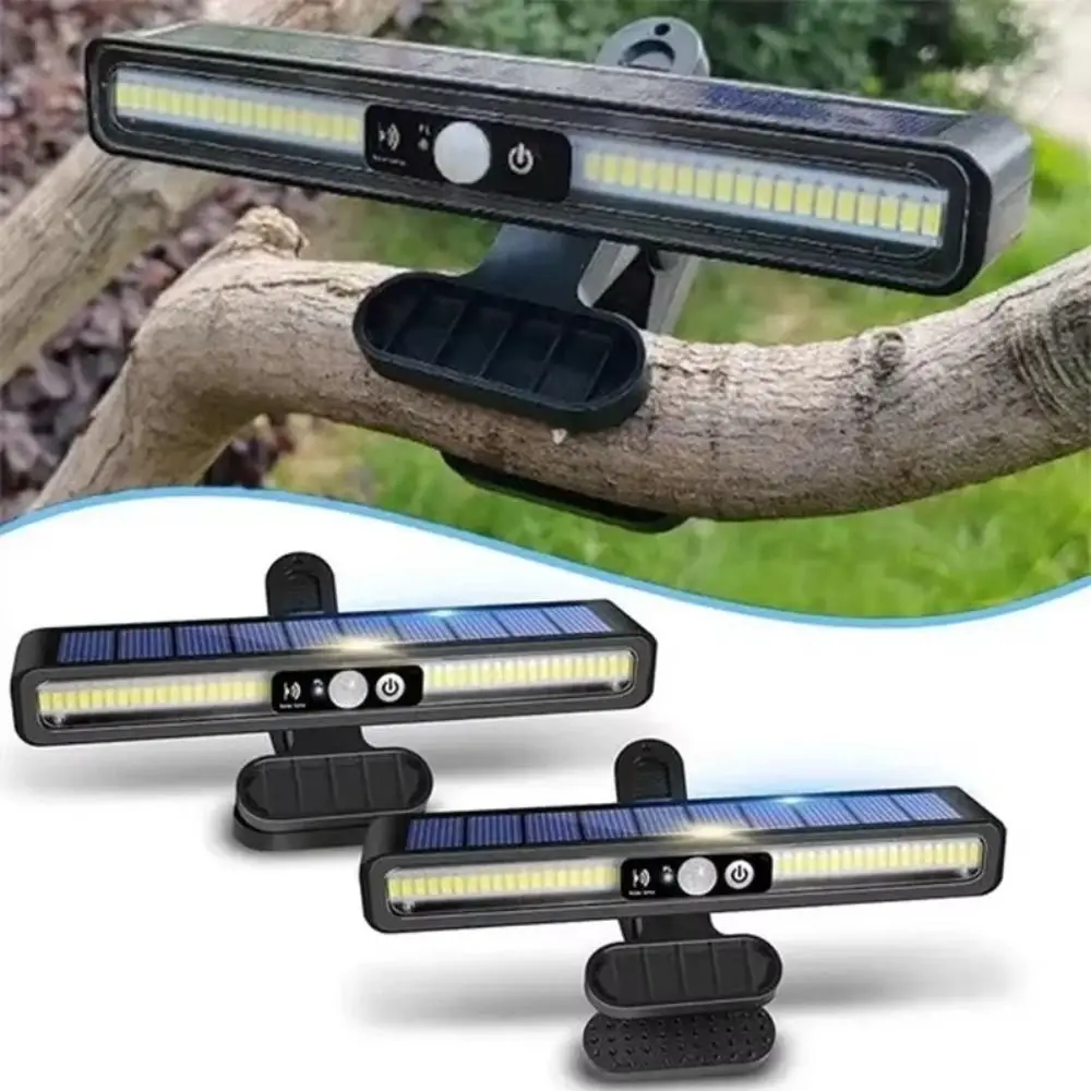 Durable Clip On Solar Sensor Light Waterproof Bright Fence Lights with 36 LEDs Adjustable Angle Outdoor Yard Garden Lighting