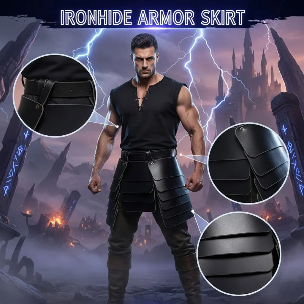 

Костюм для косплея в средневековом стиле викингов на Хэллоуин: пояс, юбка и леггинсы, кинокостюм