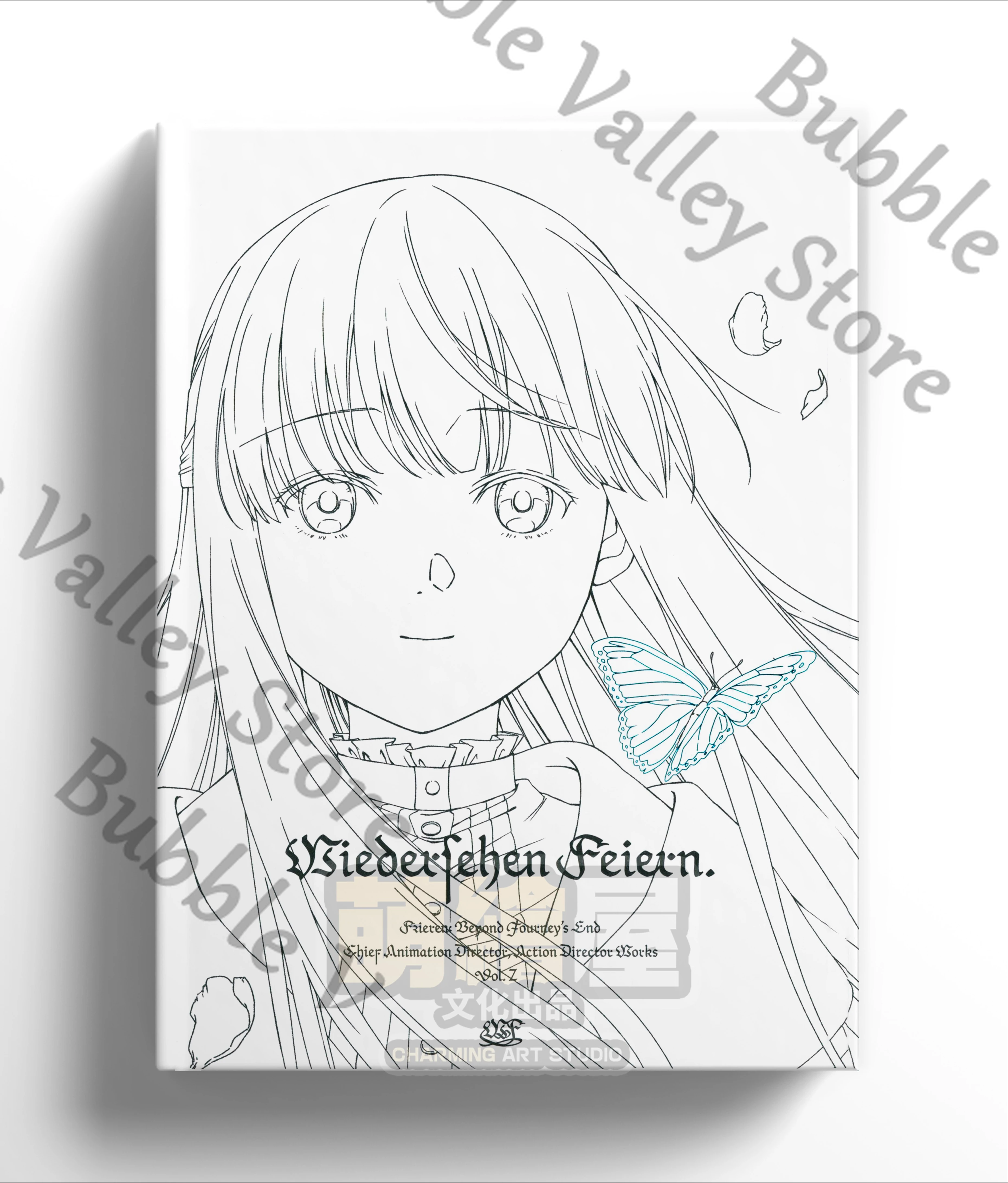 

Anime Sousou No Frieren Fern Himmel Stark Cosplay Character Action Sequencing Cartoon Book Line Arts Colorful Album Manuscripts