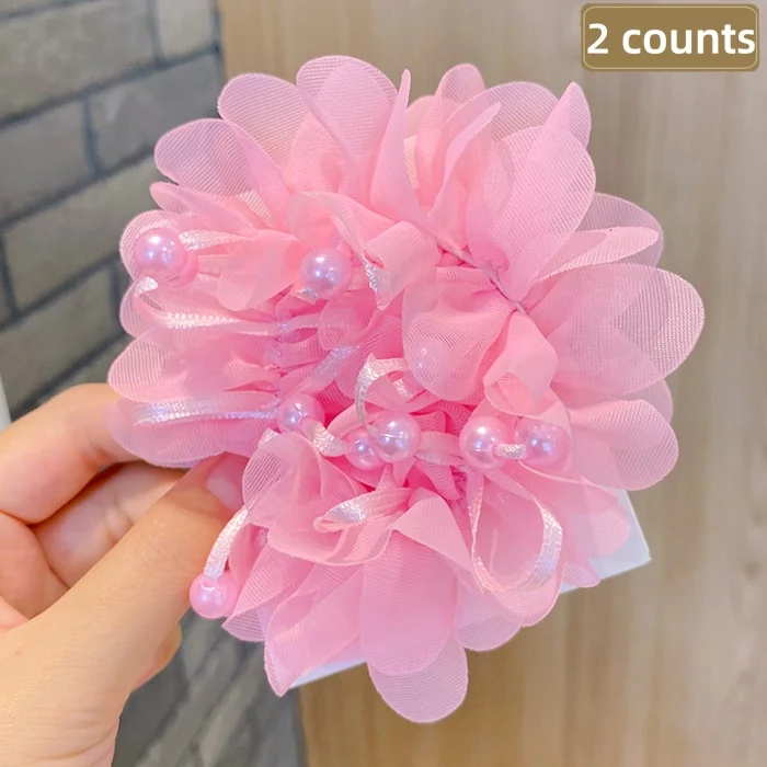 2 piece purple cute hair ring does not hurt hair, high elasticity, sweet and versatile