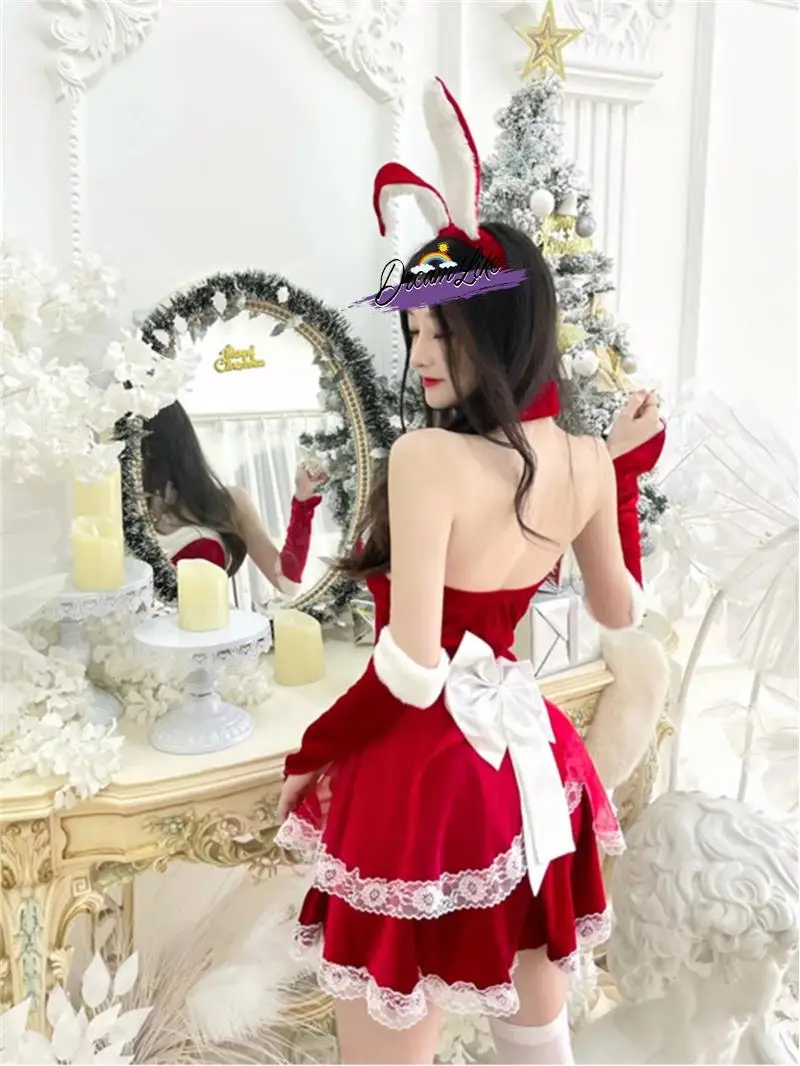 

Sexy Cisas Cosplay Rabbit Girl orm Red Dr Stage Performance Costume New Year's Cisas Ethnic Women's Faion