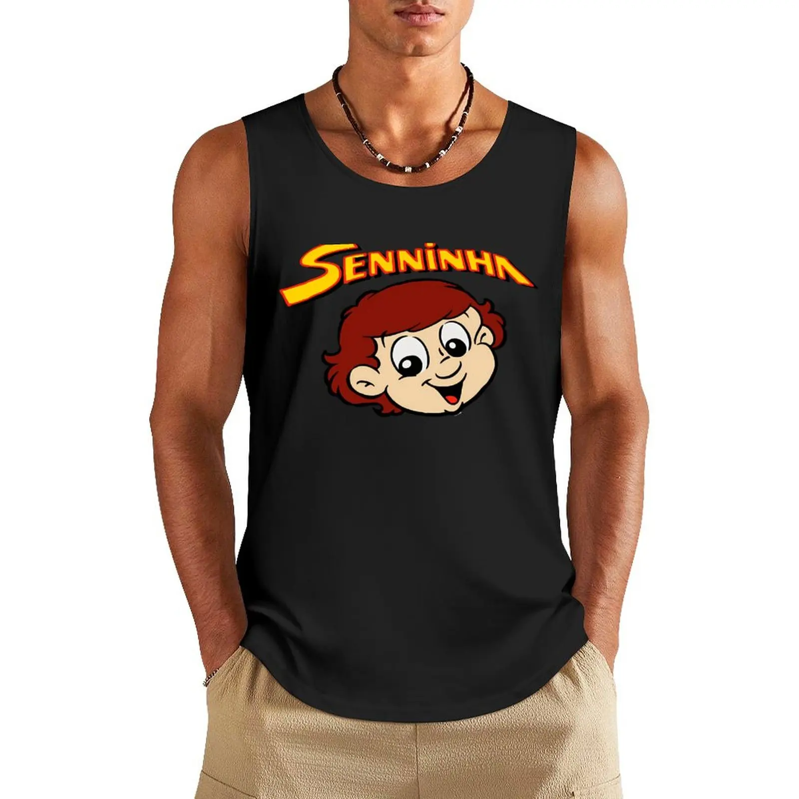 Senninha Ayrton Senna Tank Top Fitness men clothing summer clothes for men sleeveless man shirts