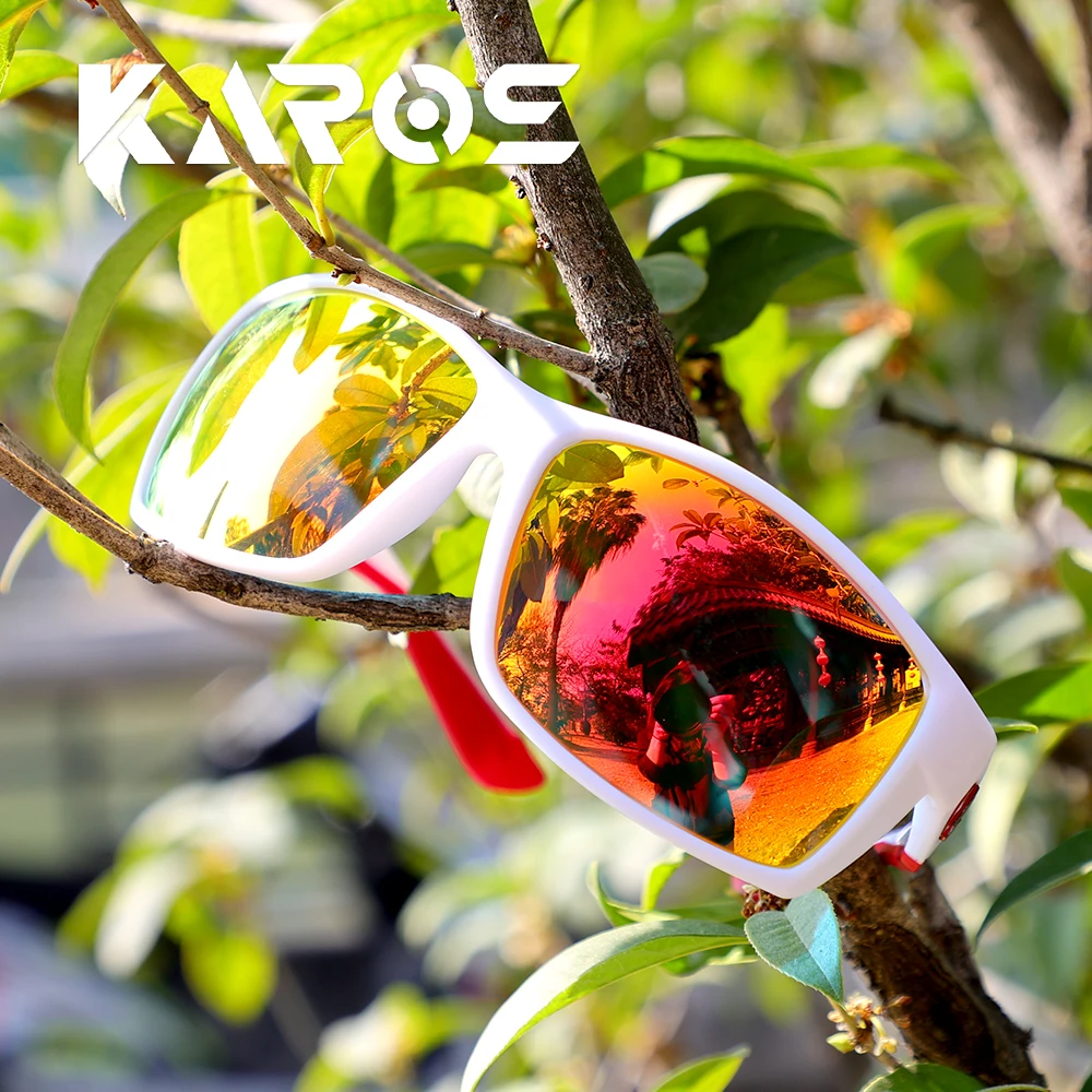 

KAROS Colorful Sport Sunglasses Sun Glasses Goggles UV400 Windproof Sunglasses For Men Women Retro Sunglasses YZ2026